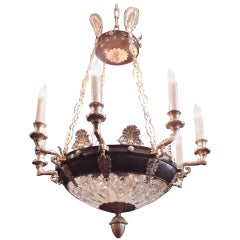 Early 20th C French Empire Chandelier