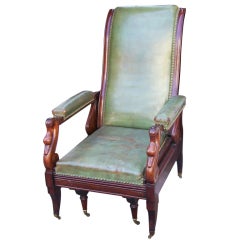chaise/lit d'officier de campagne anglais métamorphosé des années 1840
