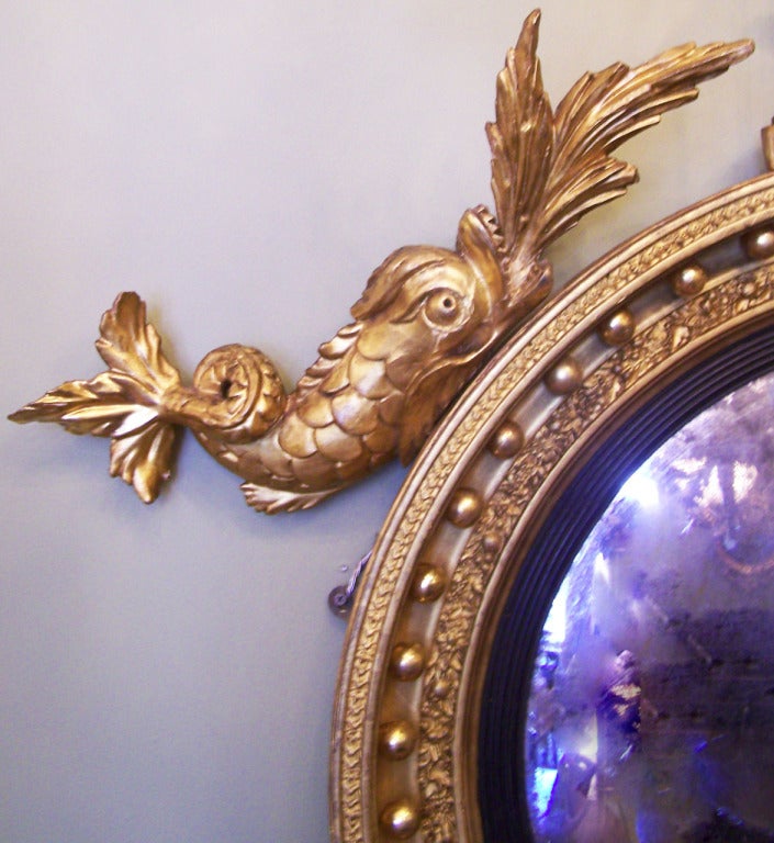 regency convex mirror eagle