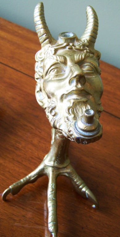 Brass Cigar Lighter and Cigar Holder