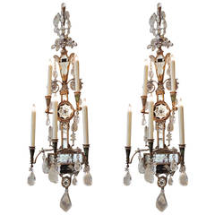 Phenomenal 20th Century French Sconces Attributed to Maison Bagues