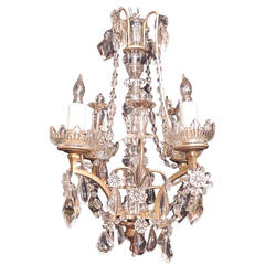 19th Century Small Baccarat Chandelier