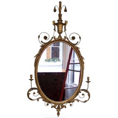 Early 20th Century Adams Style Oval Mirror