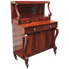 Early 19th C English Regency Mahogany Credenza 8