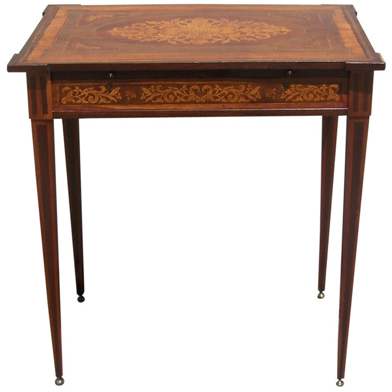 English 1800s Marketry Regency Writing Desk