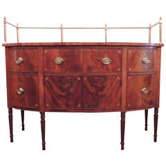 Early 19th C Virginia Sheraton Mahogany Sideboard with Gallery 3