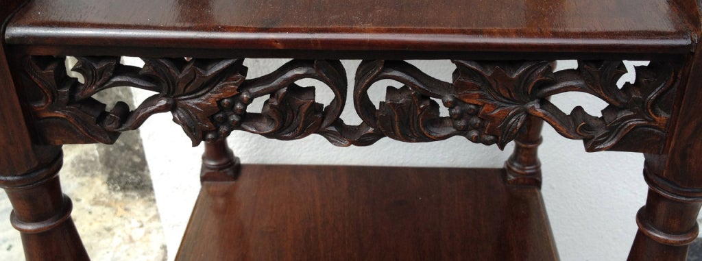 Early 19th C British Colonial East Indies Mahogany Whatnot In Excellent Condition In Charleston, SC