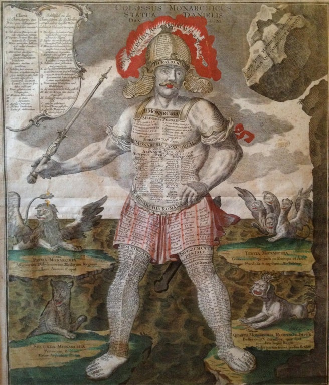 Ein Paar Gravuren „Allegorien und europäische Monarchen“ aus dem 18. Jahrhundert (Barock) im Angebot