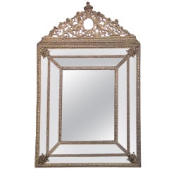 Dutch 1860s Brass Mirror