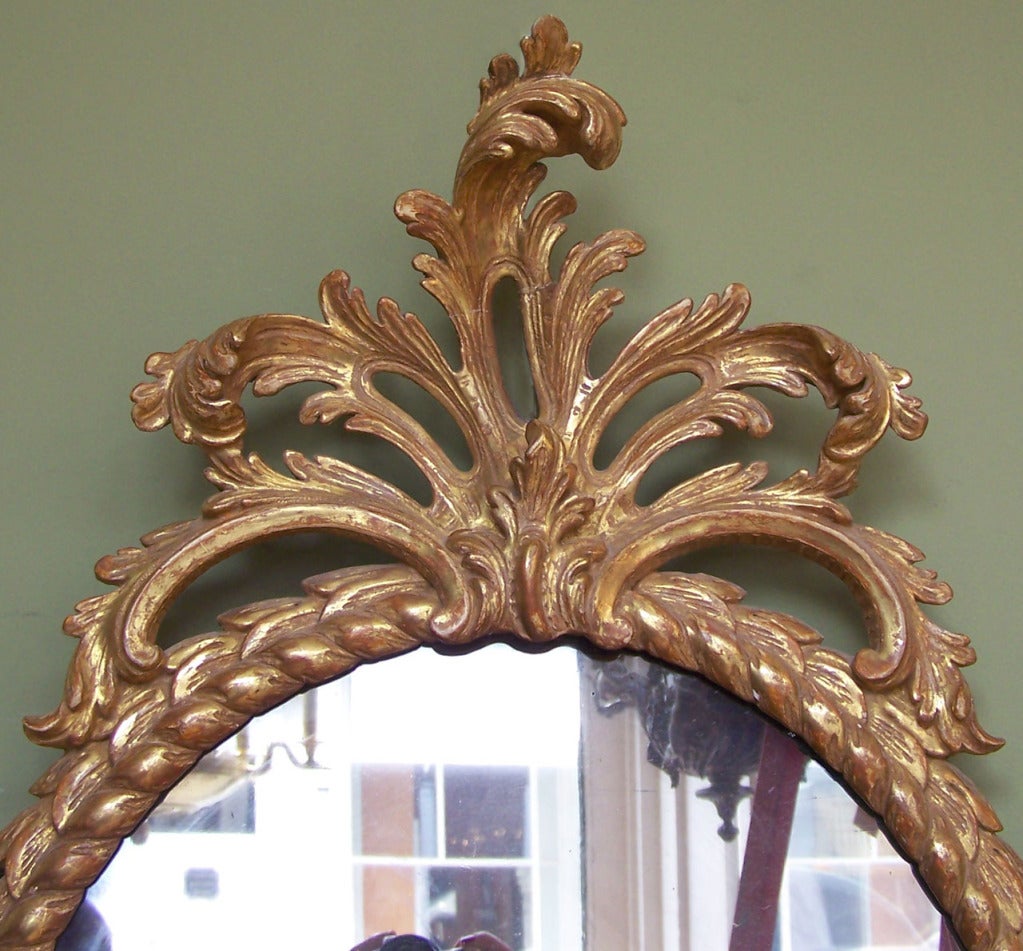 Beautiful Late 18th century English Mirror In Excellent Condition In Charleston, SC