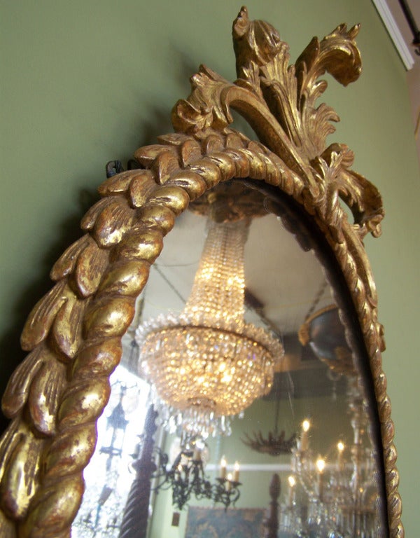 Giltwood Beautiful Late 18th century English Mirror