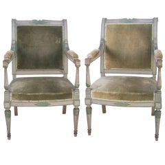 Pair of 19th century French Neoclassical Chairs