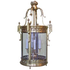 Monumental French Bronze Lantern