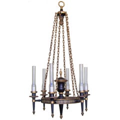 1920s French Argand Neoclassical Style Chandelier