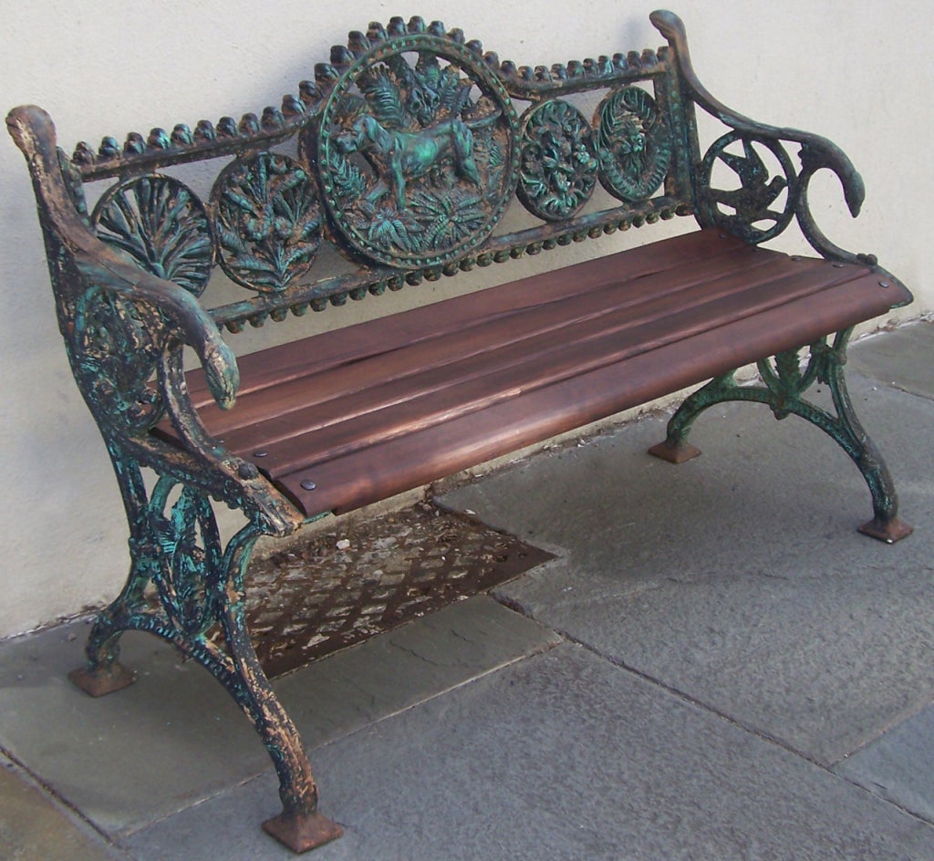 Cast Iron Dog Bench