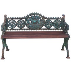 Cast Iron Dog Bench