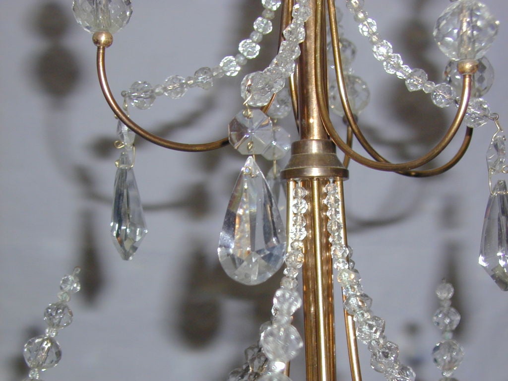 House of Jansen 4 Arm Chandelier For Sale 3