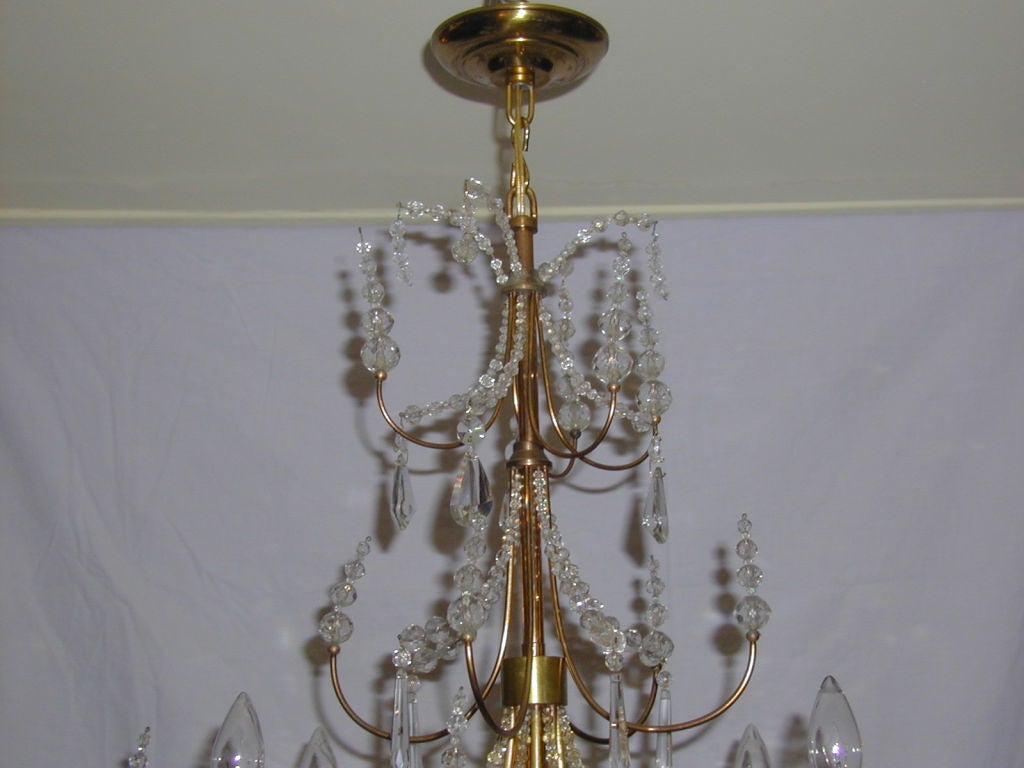 House of Jansen 4 Arm Chandelier For Sale 4