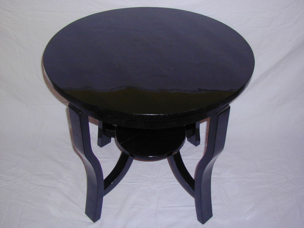 Art Deco Lacquered Side Table