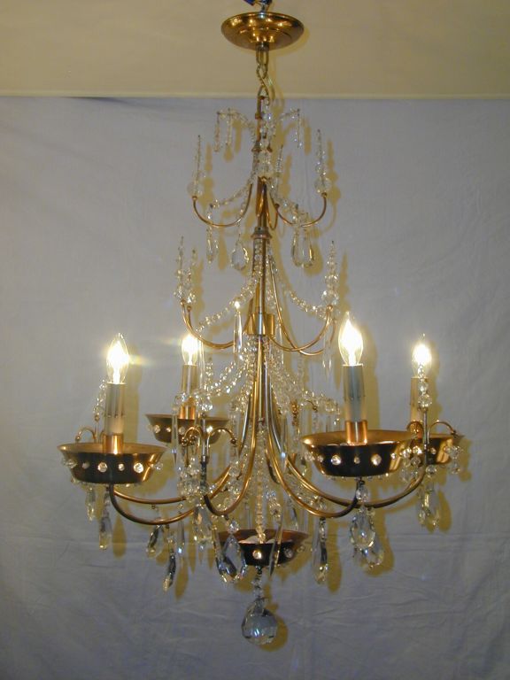 House of Jansen 4 Arm Chandelier