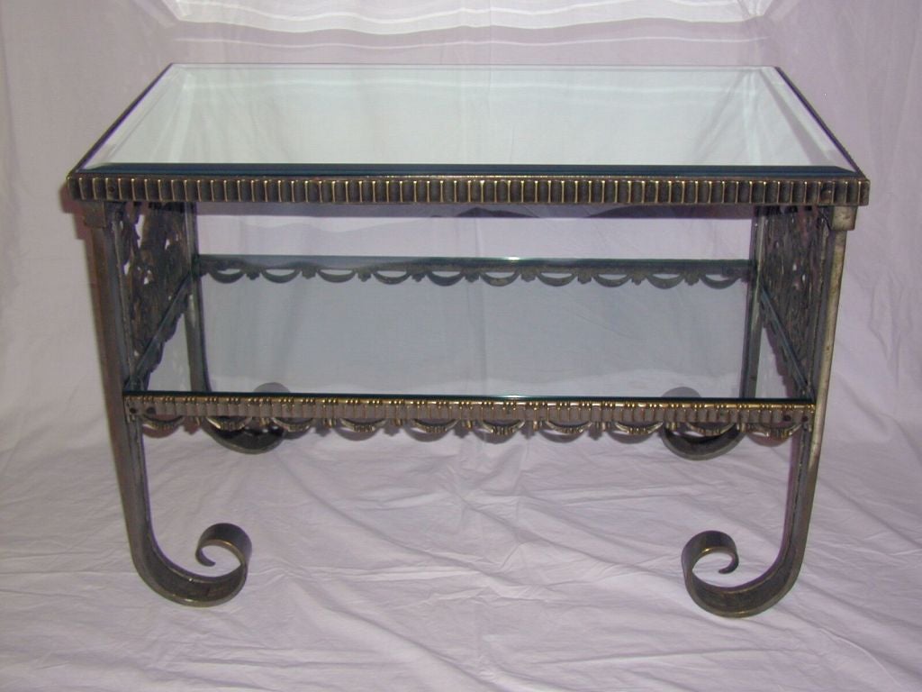 Magnificient Art Deco Bronze Table