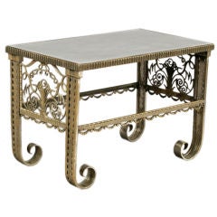 Antique Magnificient Art Deco Bronze Table