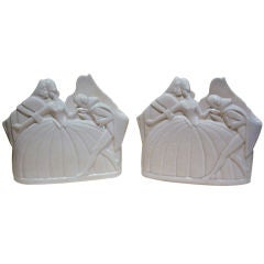 Pair of Courting Vases