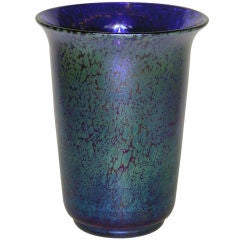 Antique Loetz Cobalt Papillon Vase