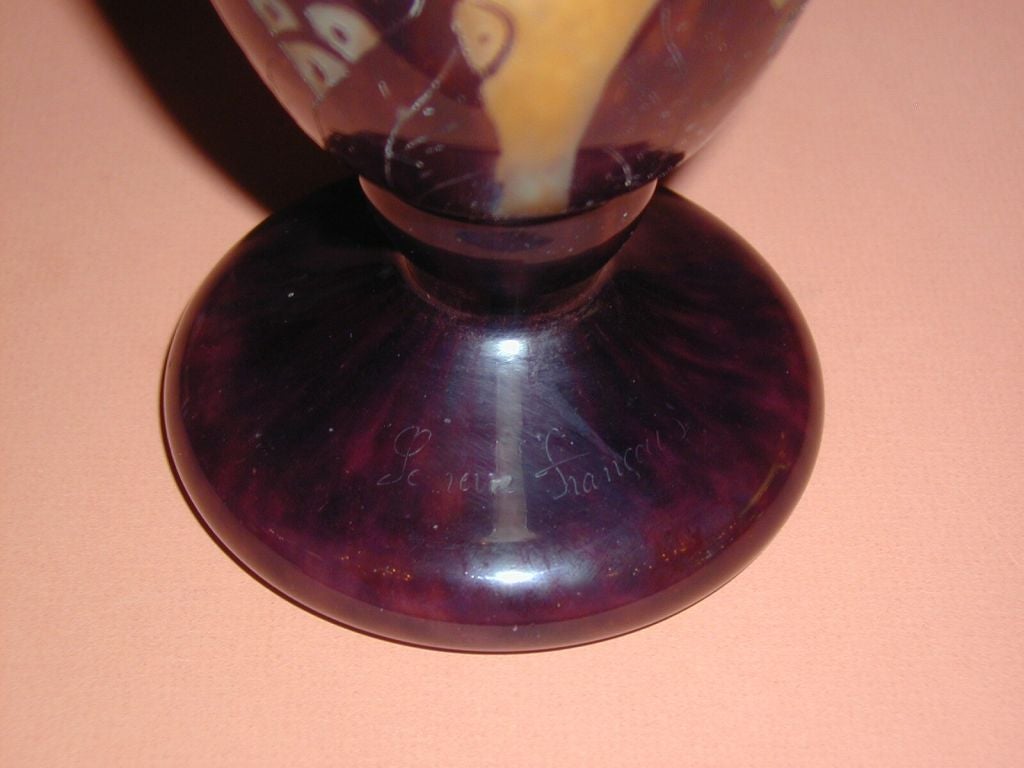 Art Deco Le Verre Francais Vase
