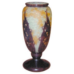 Art Deco Le Verre Francais Vase