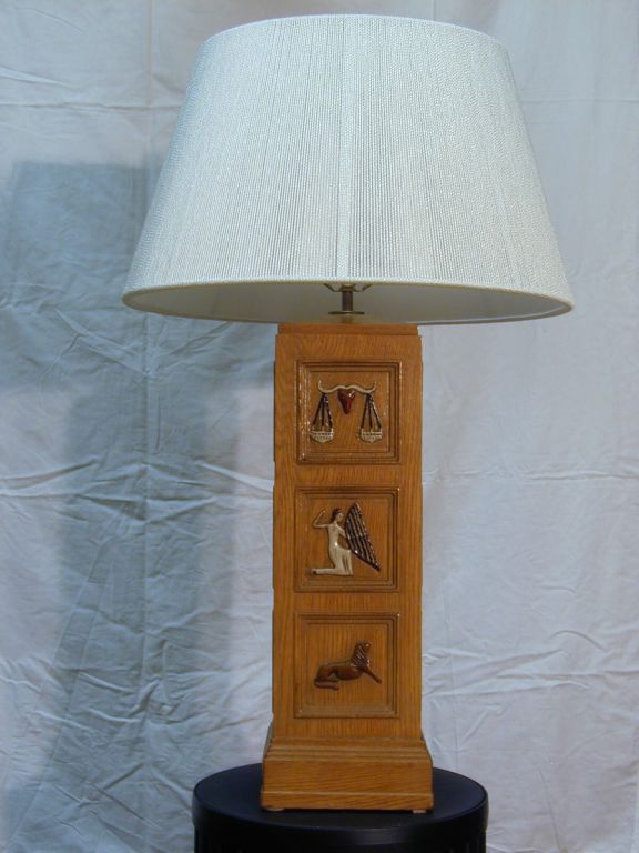 Pair of Astrological Lamps