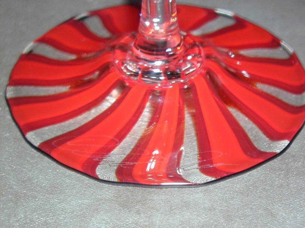 Venetian Style Glass Compote