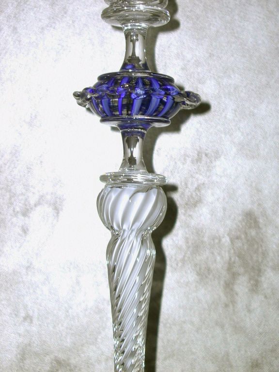 Italian Renaissance Style Art Glass Goblet For Sale 1