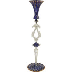 Italian Renaissance Style Art Glass Goblet