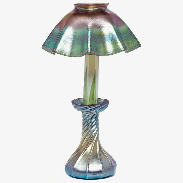 American L.C. Tiffany Candlestick Lamp