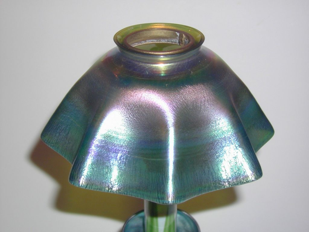 L.C. Tiffany Candlestick Lamp 4