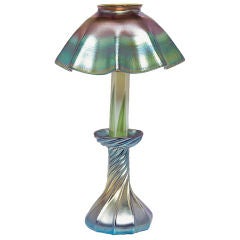 L.C. Tiffany Candlestick Lamp