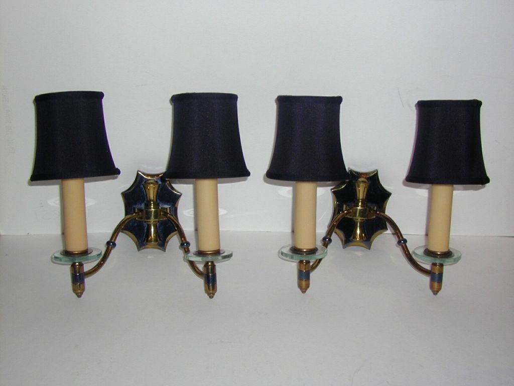 Pair of American Art Deco Appliques