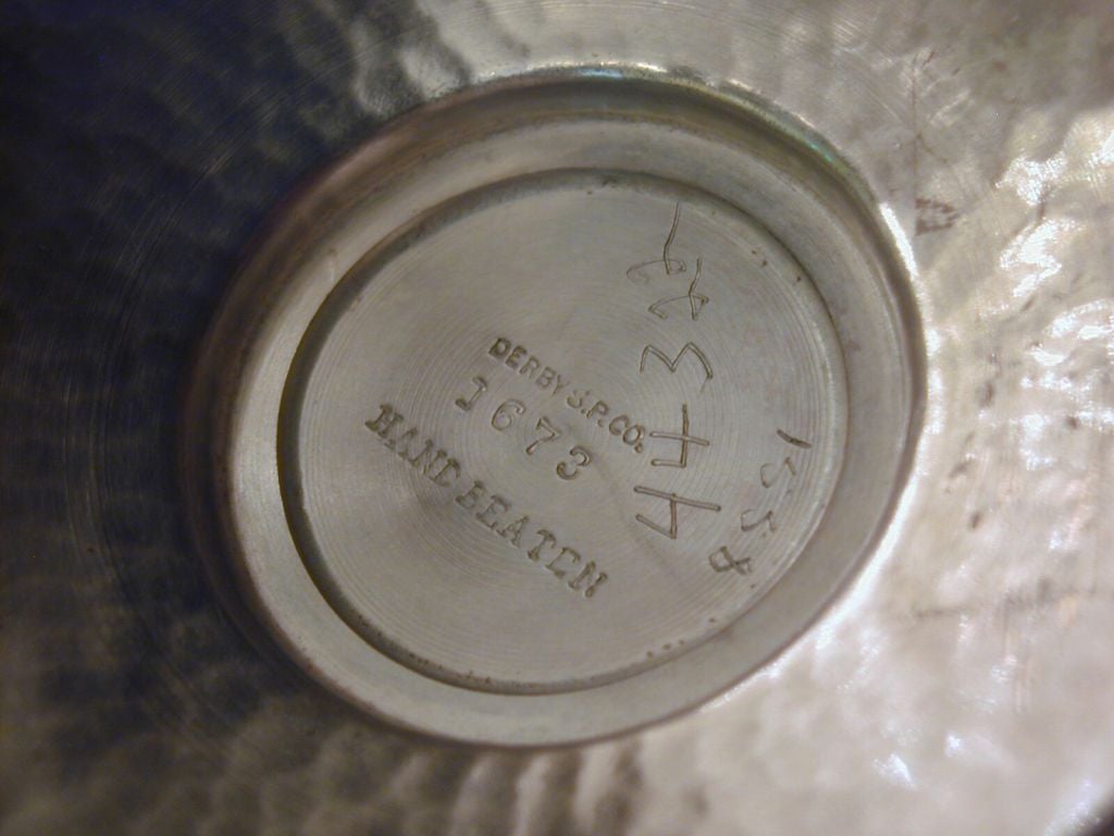 Teapot by Derby S.P. Co. with Tray by Meridian S.P. Co.