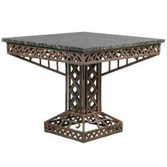 Art Deco Fer Forge Iron Center Table
