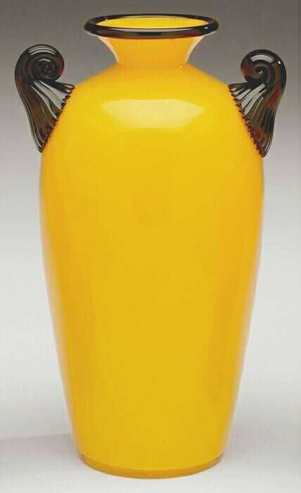 Czechoslovakia  Yellow Vase