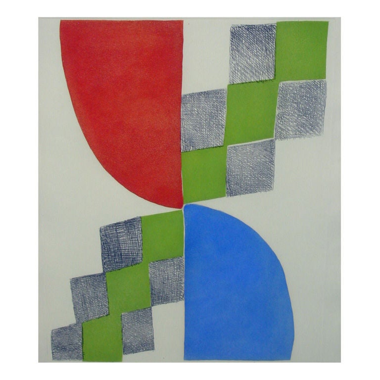 "Rythme Coleur" Lithograph by Sonia Delaunay