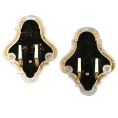 House of Jansen Chinoiserie Sconces