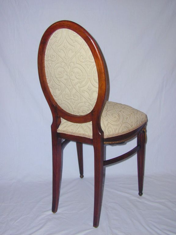 Mahogany Pair of  Sue et Mare Side Chairs For Sale