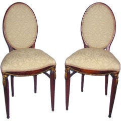 Pair of  Sue et Mare Side Chairs
