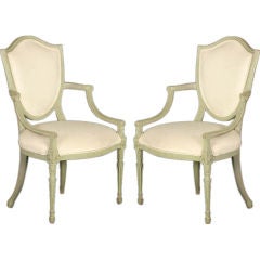 House of Jansen Pair of Adam's Style Chairs