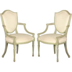 House of Jansen Pair of Adam's Style Chairs