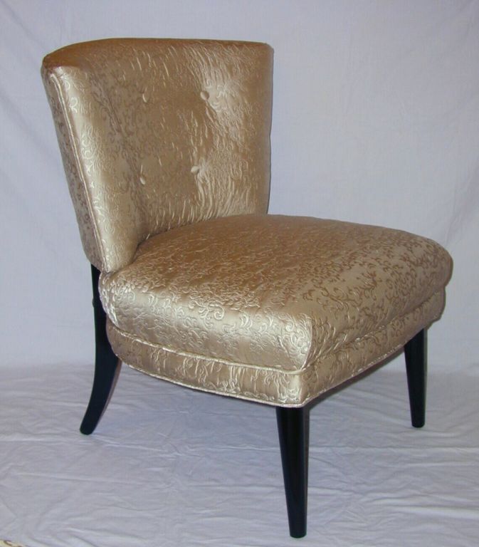 Pair of Slipper Chairs For Sale 4