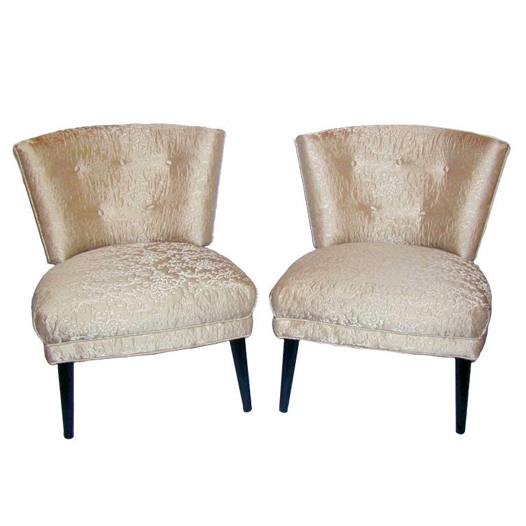 Pair of Slipper Chairs For Sale