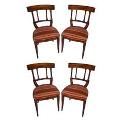 Set of Four Italian Neoclassical Side Chairs